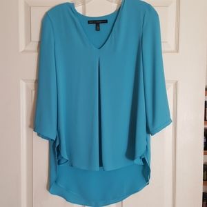 WHBM blue blouse